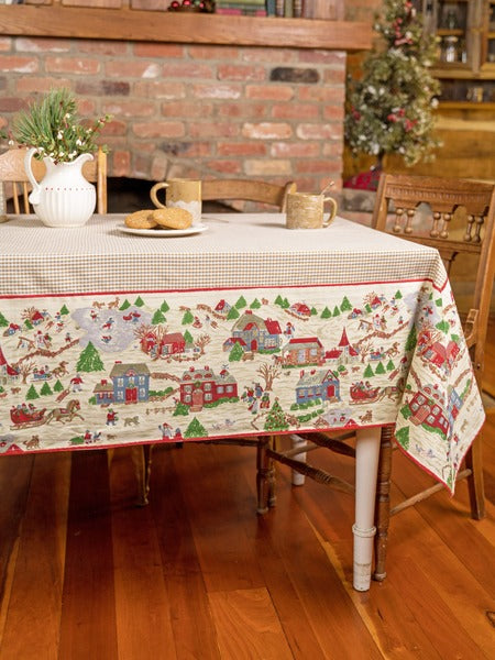 Winter Festival Table Cloth 60x90