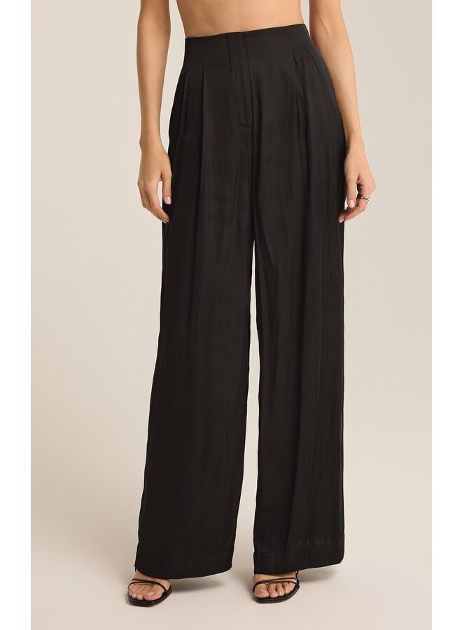 Lisse Wide Leg Satin Pant